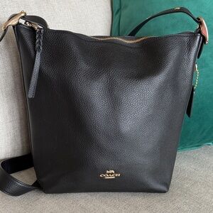 Coach Val Duffle Leather Crossbody Bag